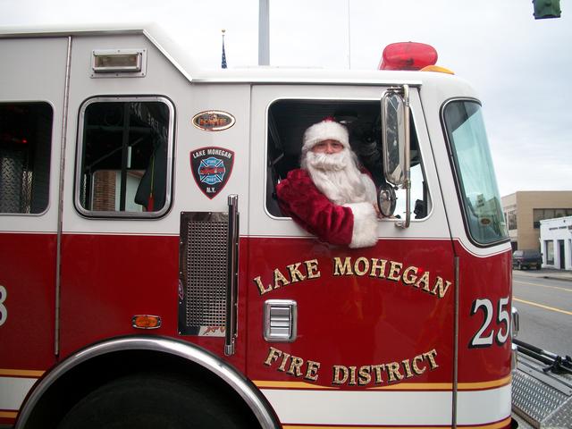 Santa During 2012 Candy Cane Run